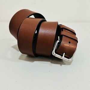 Polo Ralph Lauren Men's Leather Roller-Buckle Belt Classic Tan Size 46/115